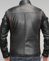 Commander Shephard Inspired Mass Effect N7 Gaming Black Leather Jacket - MNCLeather